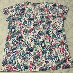 Seashell scrub top